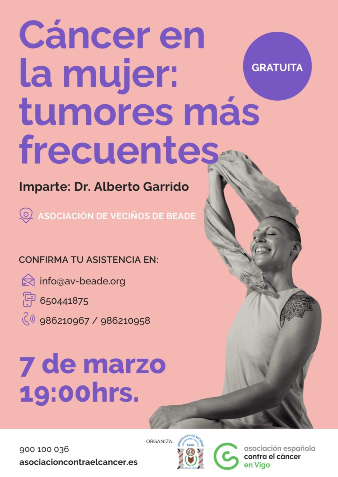 Charla – “Cancro na muller: tumores máis frecuentes”