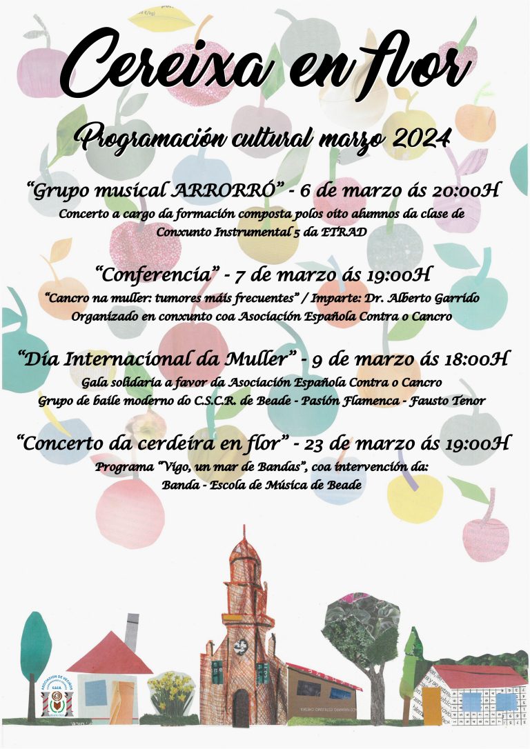 Cereixa en flor: programación cultural marzo 2024