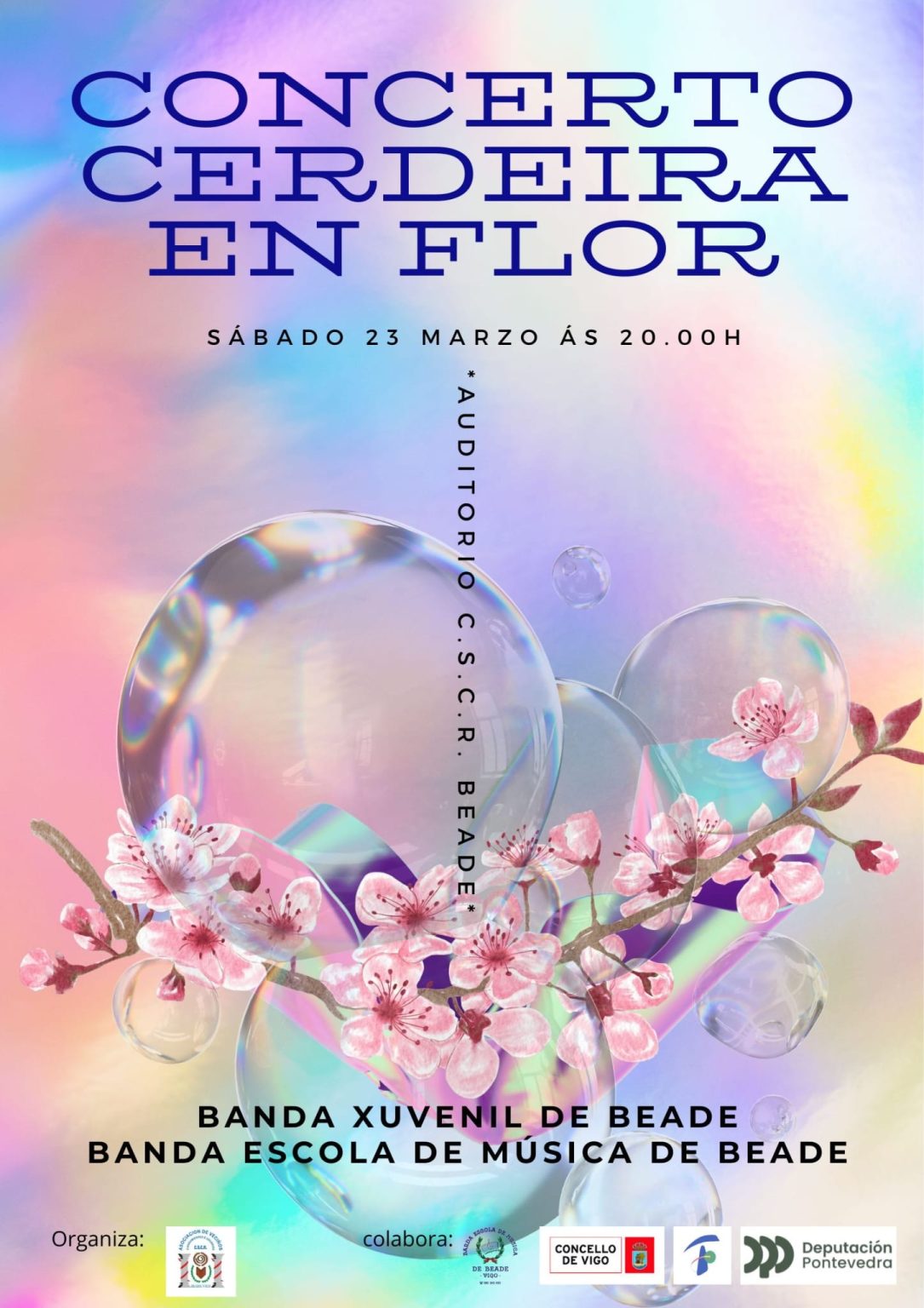 Concerto da cerdeira en flor