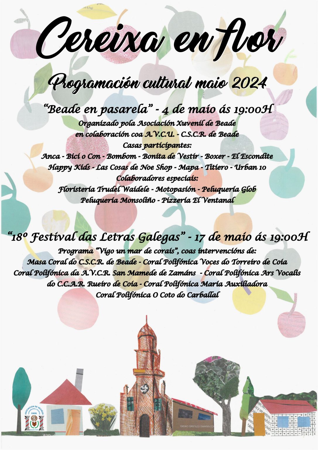 Cereixa en flor: programación cultural maio 2024