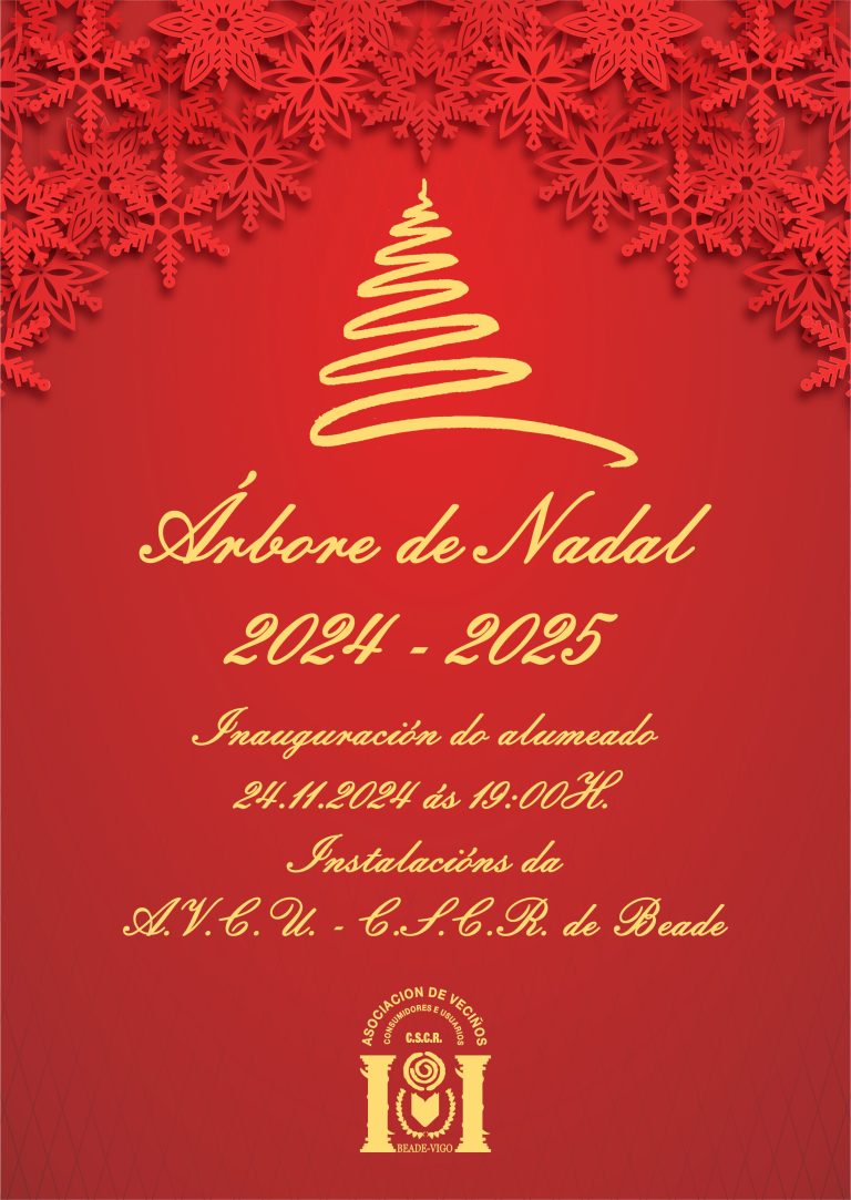 Acendido da árbore de Nadal 2024 – 2025