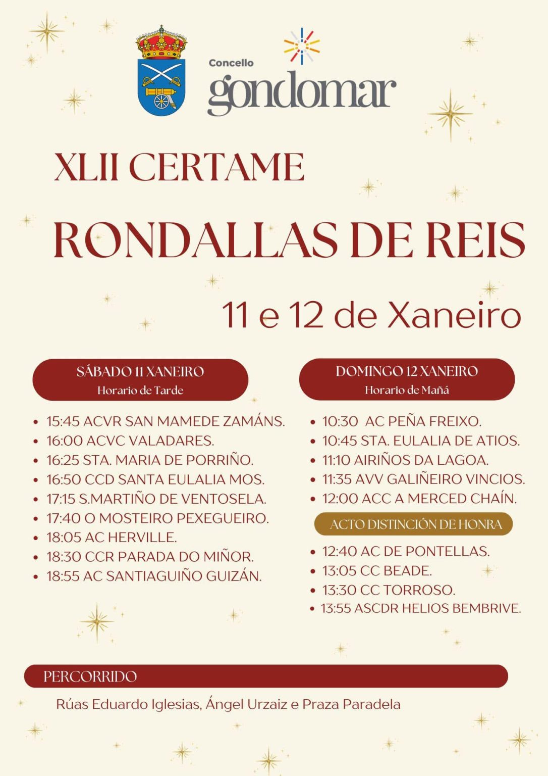 XLII Certame Rondallas de Reis