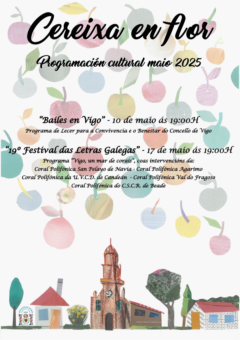 Cereixa en flor: programación cultural maio 2025