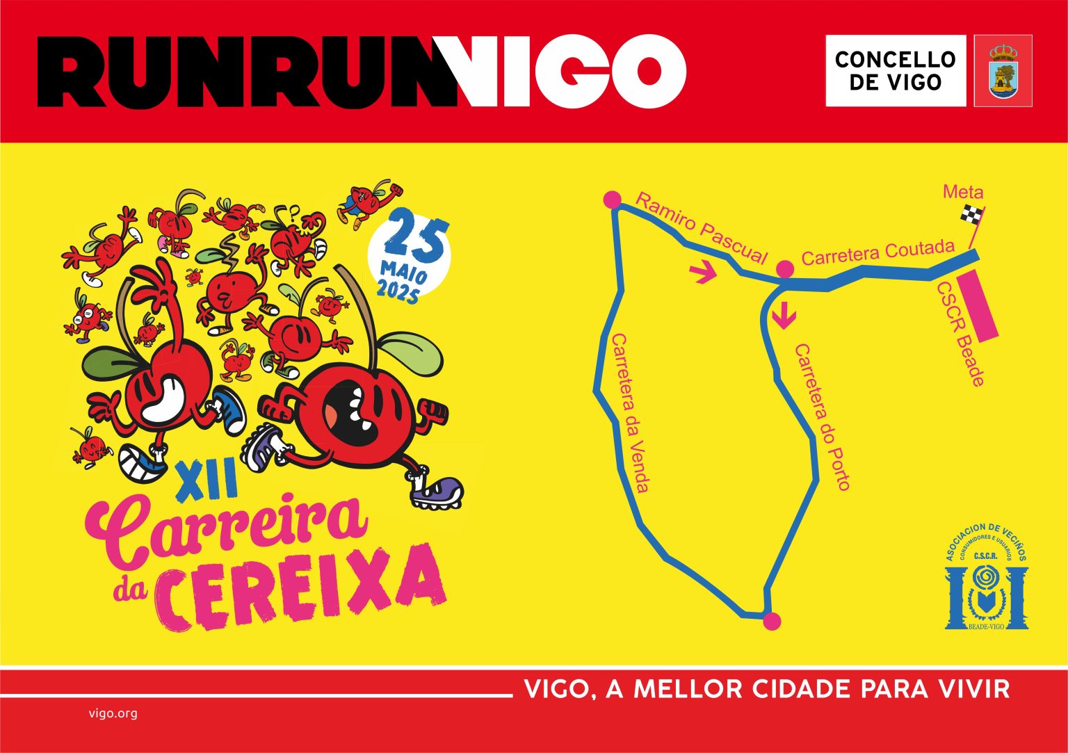 Percorrido da XII Carreira da Cereixa