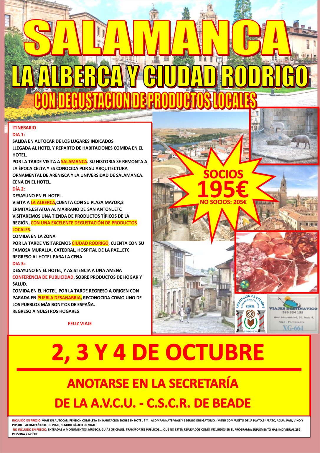 Viaxe – Salamanca – La Alberca e Ciudad Rodrigo