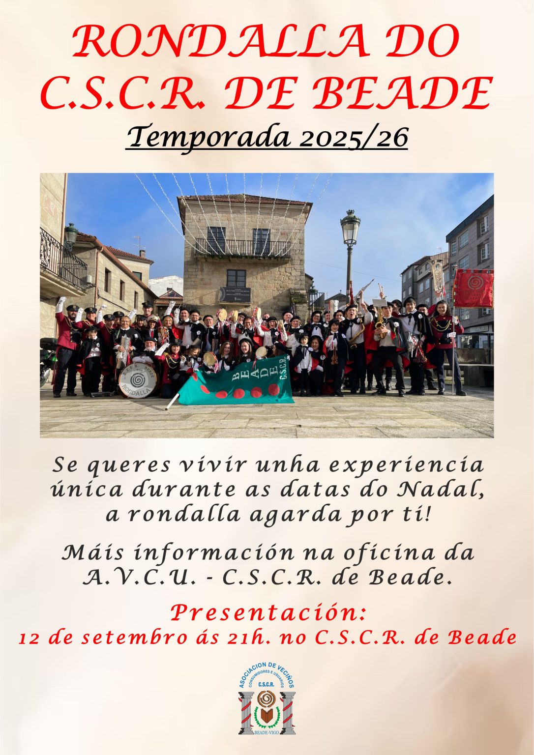 Rondalla do C.S.C.R. de Beade – Temporada 2025/26
